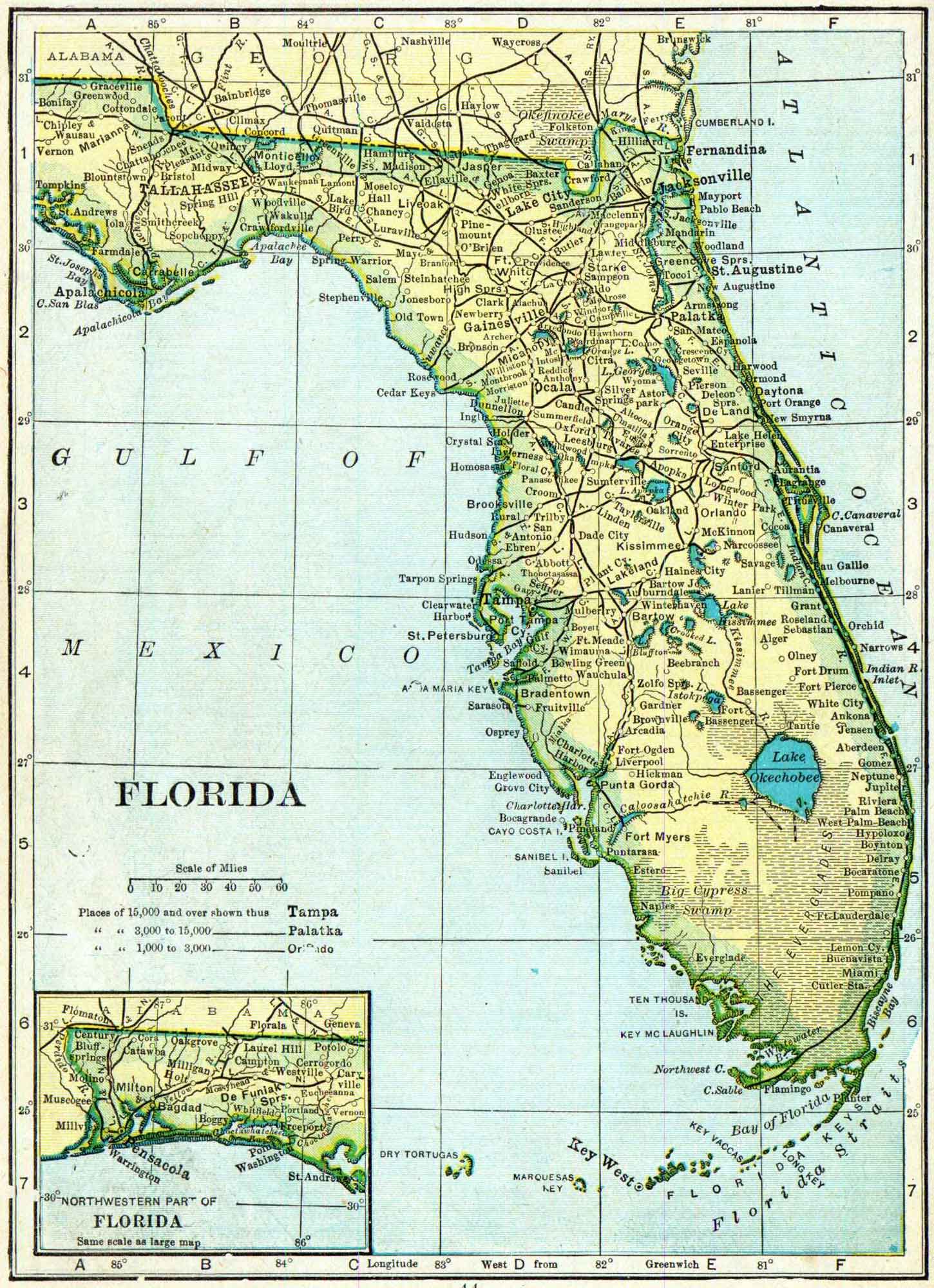 1861 SLAVE MAP INDIAN RIVER JACKSON JEFFERSON LAFAYETTE LAKE LEE COUNTY FL Big 