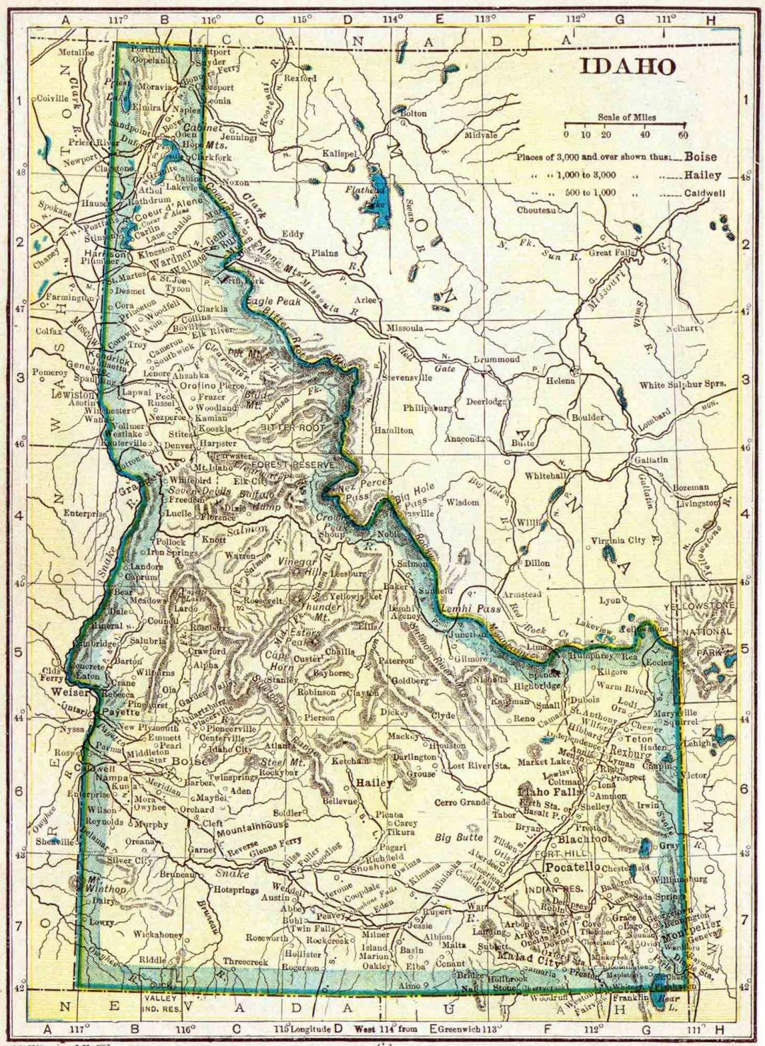 1910 Idaho Census Map Access Genealogy 9191