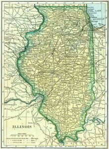 1910 Illinois Census Map