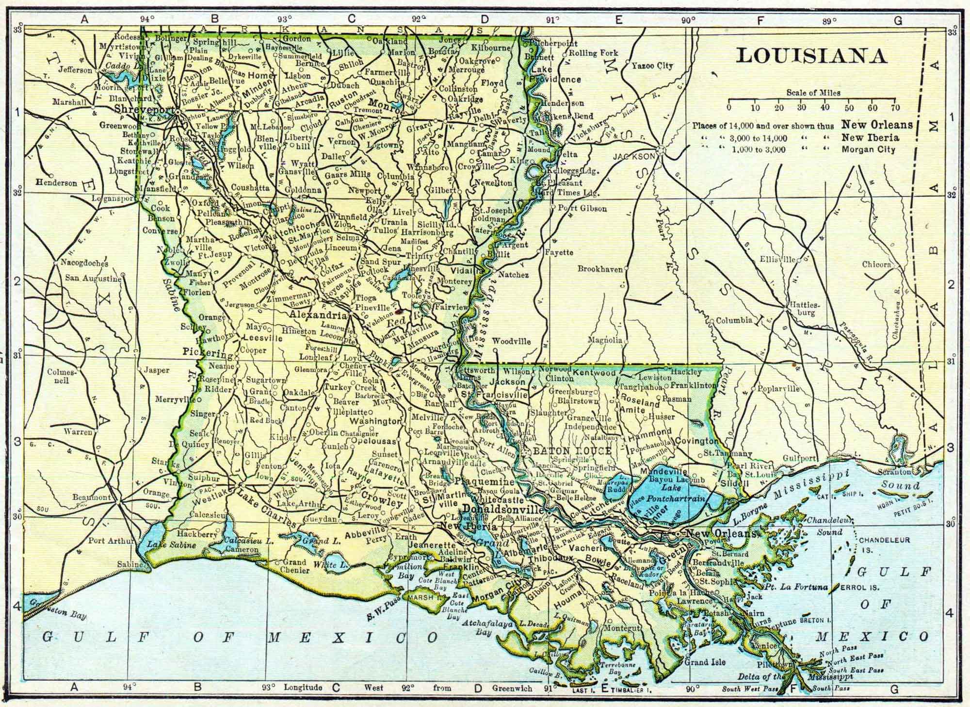 1910 Louisiana Census Map | Access Genealogy