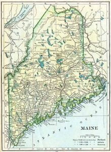 1910 Maine Census Map