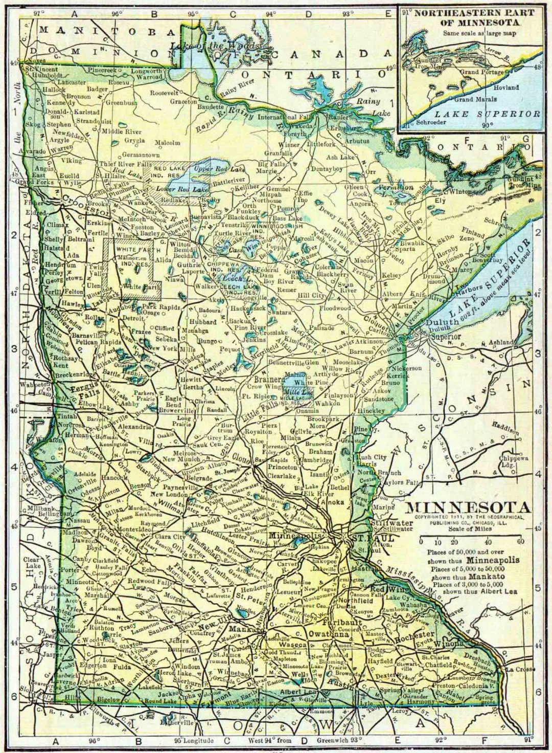 1910 Minnesota Census Map Access Genealogy 2810