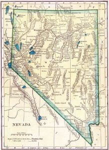 1910 Nevada Census Map