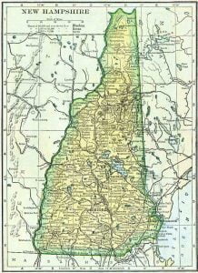 1910 New Hampshire Census Map