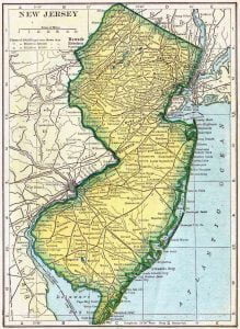 1910 New Jersey Census Map