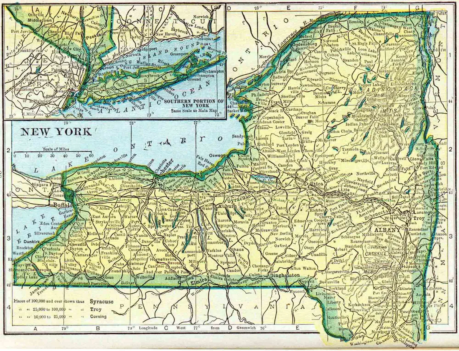 1925 new york census ed maps