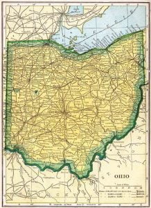 1910 Ohio Census Map