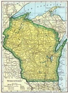 1910 Wisconsin Census Map