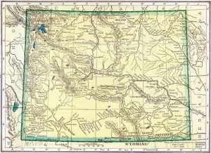 1910 Wyoming Census Map