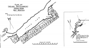 Plan of Indian Settlement Conne River Bay Despoir