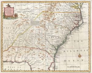 1747 Bowen Map of the Southeast