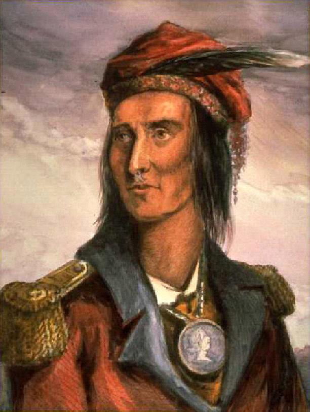 Lossing's color portrait of Tecumseh