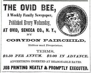 Ovid Bee Advertisement