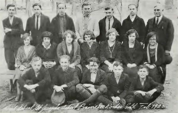 High School St Joseph School Prairie du Rocher Feb 1925
