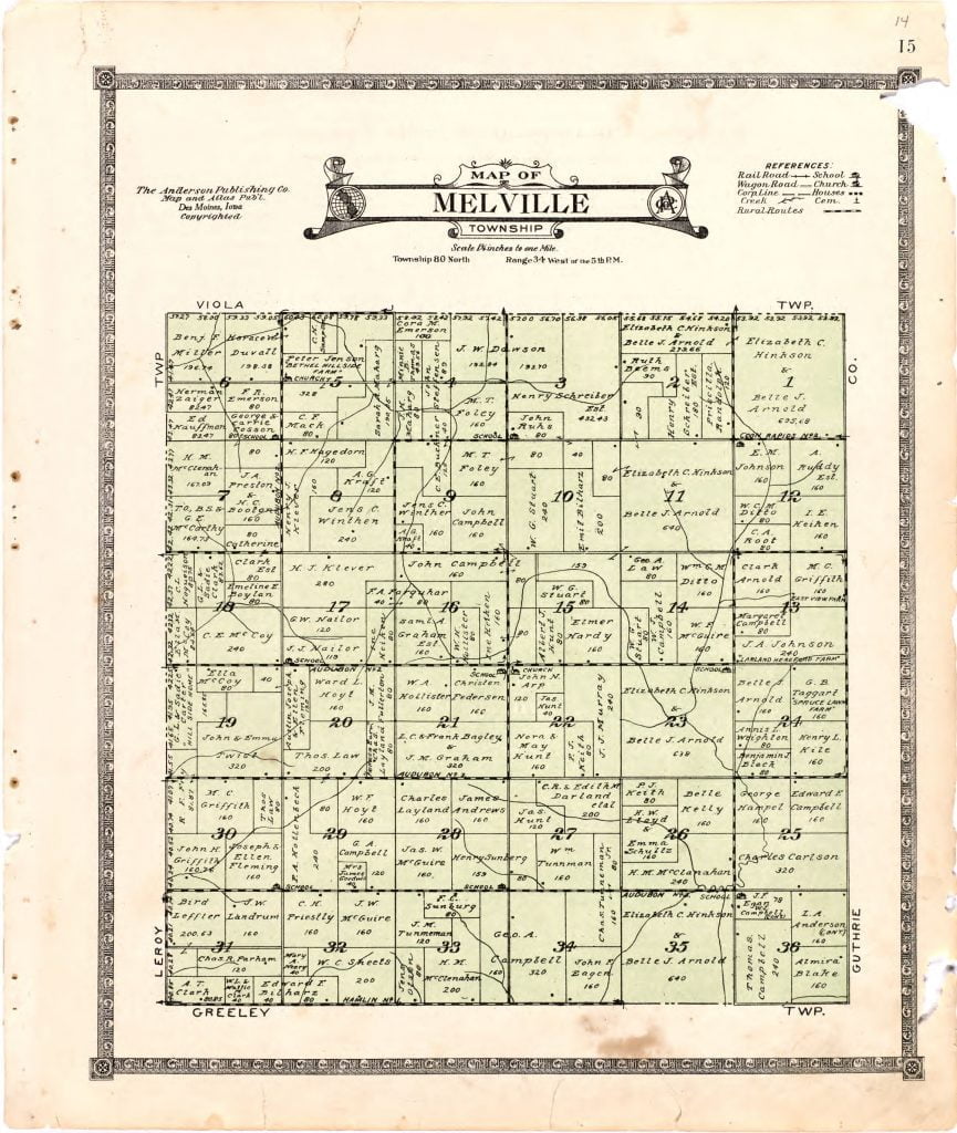 1921 Farmers' Directory of Melville Township – Access Genealogy