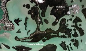 Satellite view of Horrs Island