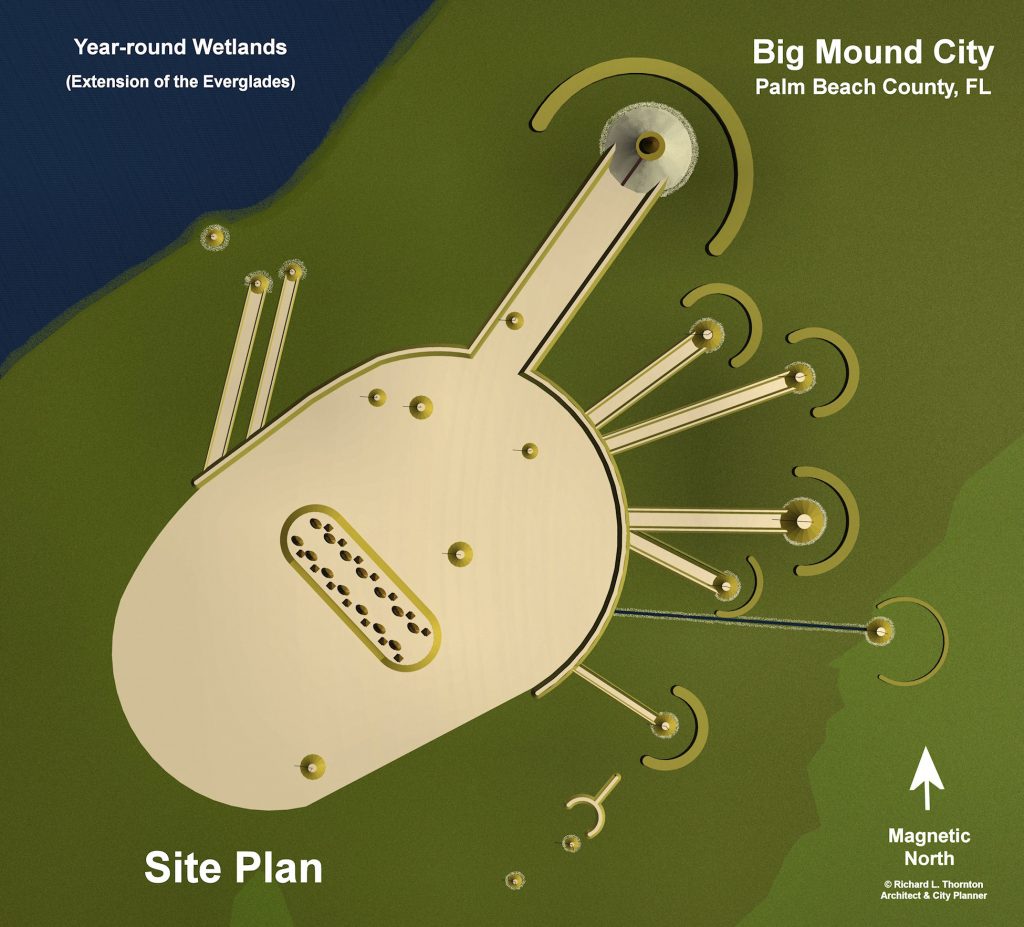 Site Plan of Big Mound City archaeological zone