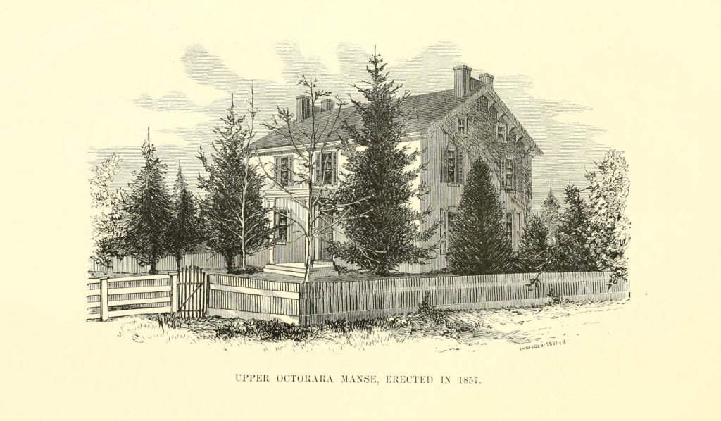 Upper Octorara Manse, Erected in 1857