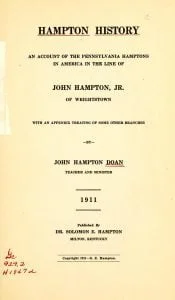 Title page to Hampton History