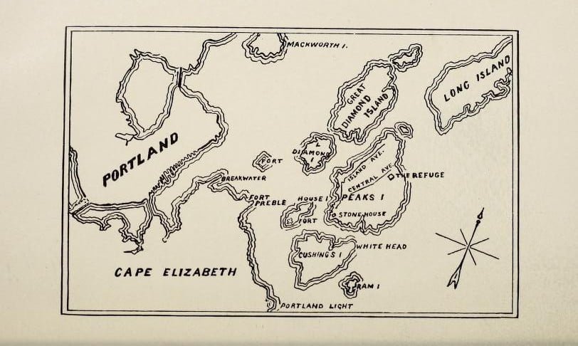 Map Of Peaks Island Maine E1418012130658 