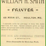 William H. Smith Printers - Houlton Maine