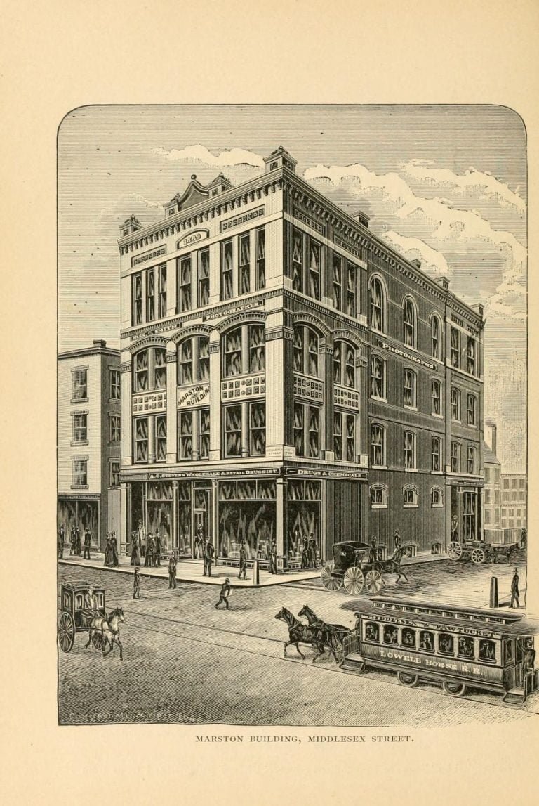 Marston Building, Middlesex Street, Lowell Massachusetts Access Genealogy