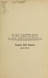 Splinters - Rogers Hall School Paper