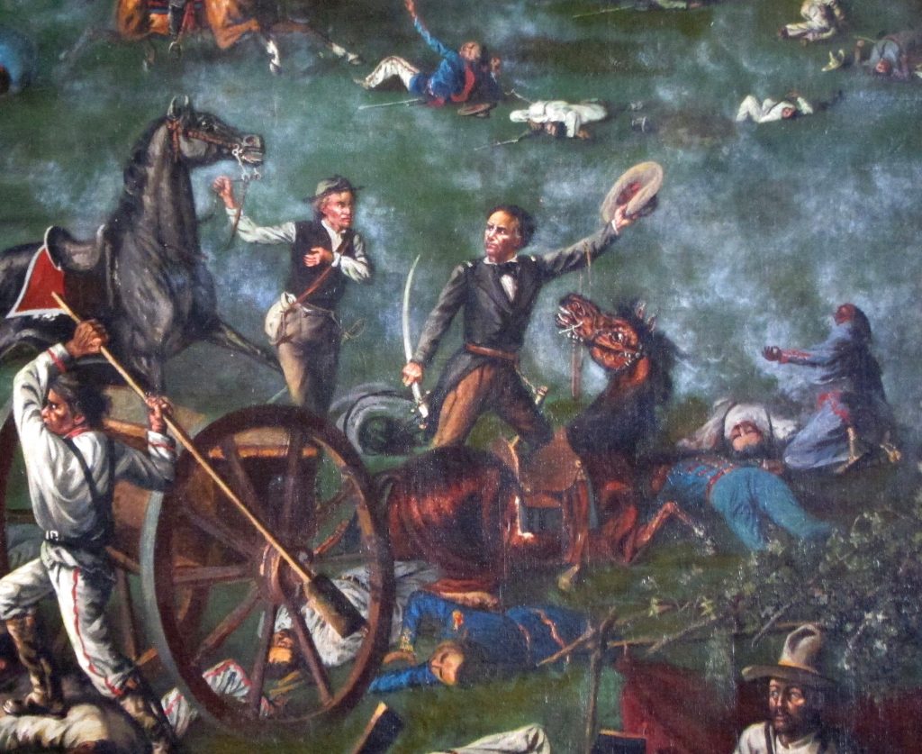 Detail from Houston at the Battle of San Jacinto