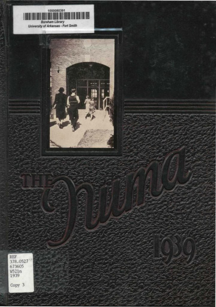 1939 Fort Smith Junior College Yearbook