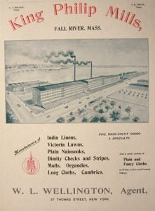 King Philip Mills ad from 1896.