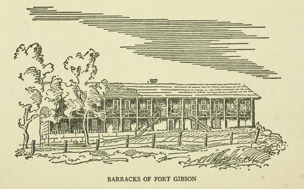 Indian Warfare Between Texas and Mexico 1 Barracks of Fort Gibson