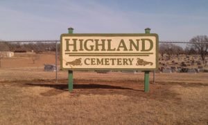 Highland Cemetery, Pawnee County OK