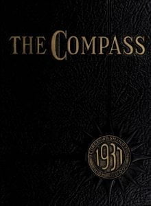 Cover of the 1937 the Compass Yearbook of George Washington High School