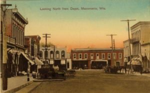 Looking North from Depot, Mazomanie, Wis.