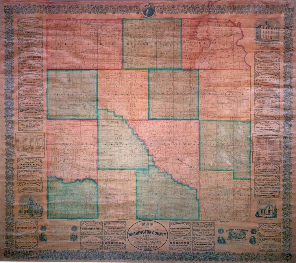 Nebraska Land Ownership Map Iowa Atlases, Farm Directories, And Plat Books | Access Genealogy