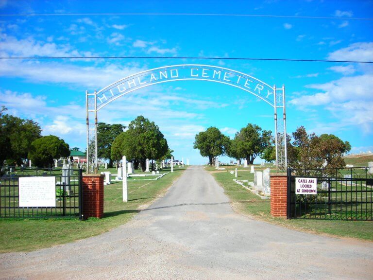 Highland Cemetery, Highland, Wichita, Texas
