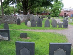 Burying Point Cemetery in Salem, Massachusetts