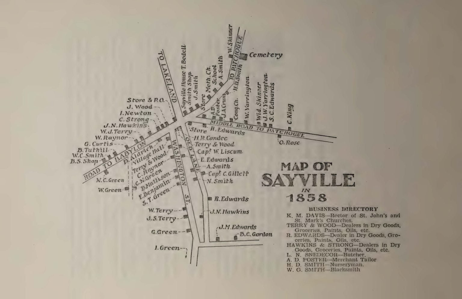 A History of Sayville, New York Access Genealogy
