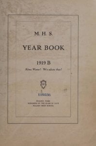 Malden High School 1919 B Yearbook