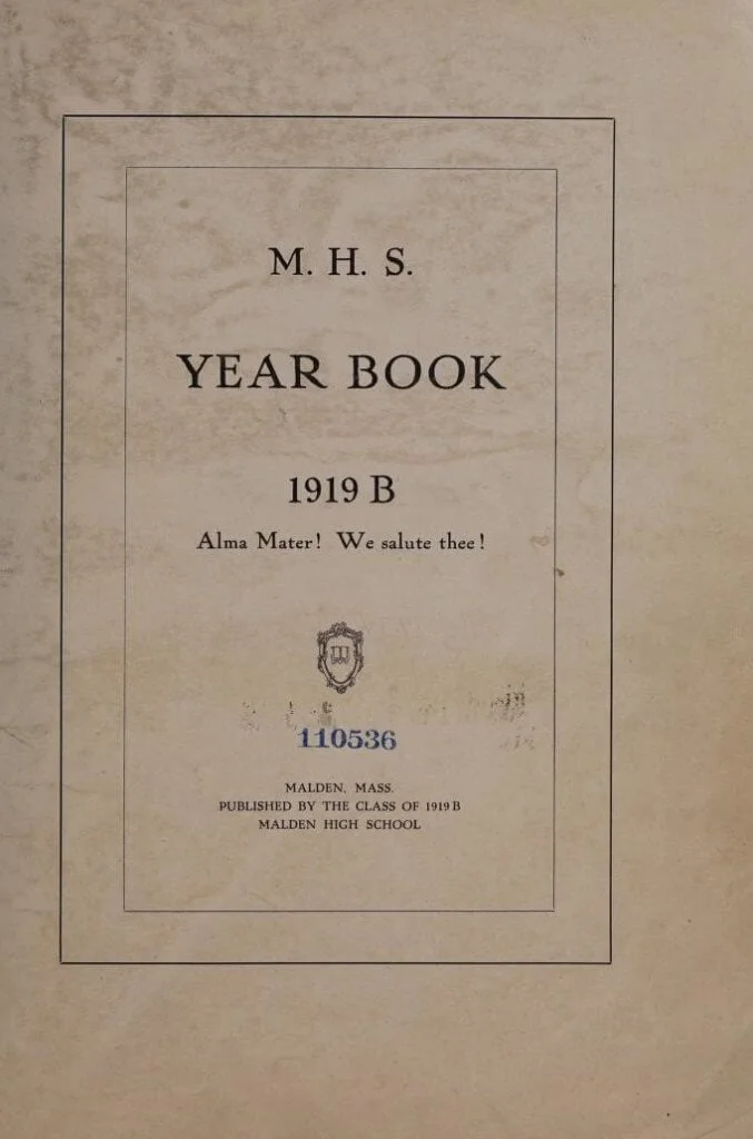 Malden High School 1919 B Yearbook