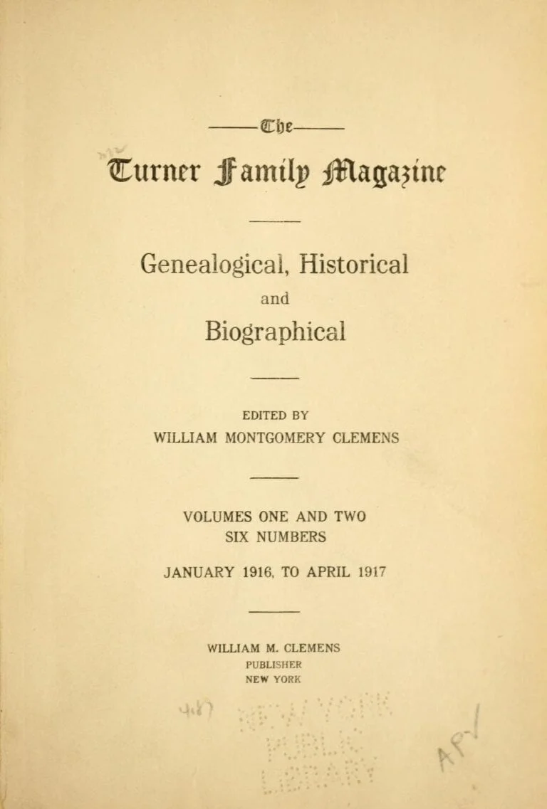 The Turner family magazine