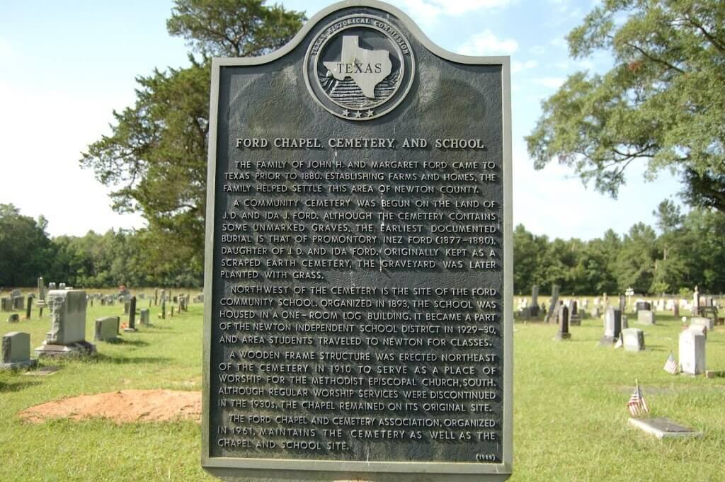 Ford Chapel Cemetery, Newton County Texas Cemeteries