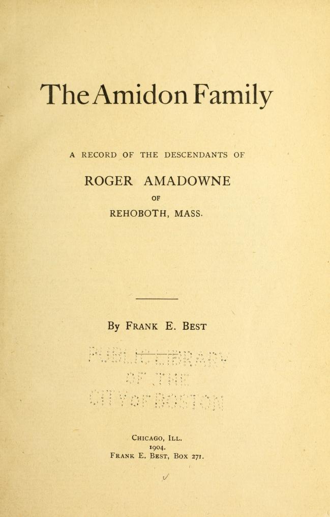 The Amidon Family