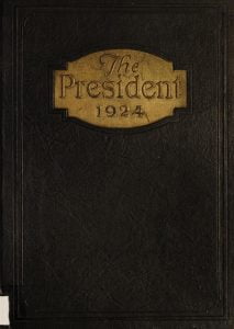 1924 Woodrow Wilson High School Yearbook, The President