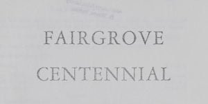 Fairgrove Centennial