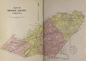 Map of Orange County Virginia