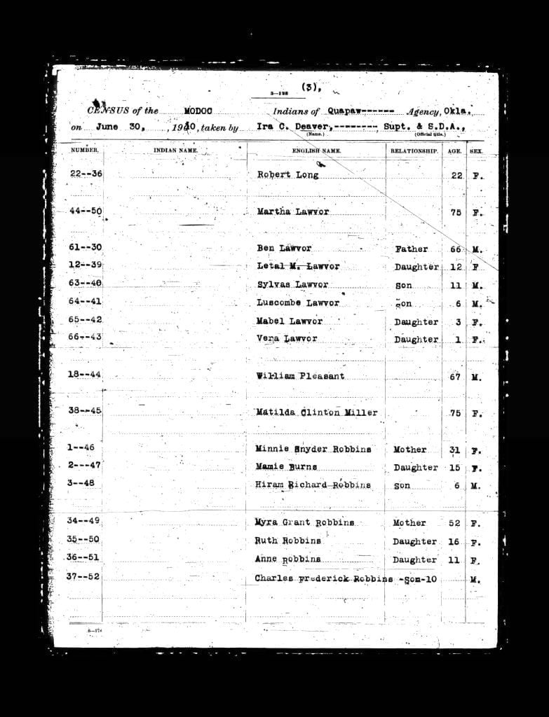 1910 Modoc Census - Page 3