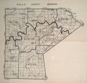 1930 Map of Ralls County, Missouri