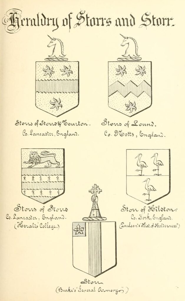 The Storrs Family 3 Heraldry of Storrs and Storr
