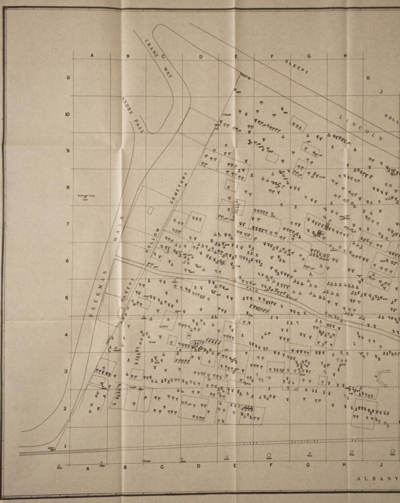 The Old Dutch Burying Ground in North Tarrytown New York 1 Old Dutch Burying Ground Map - Leftside